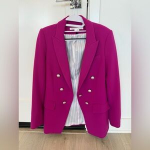 Veronica Beard miller blazer jacket in magenta